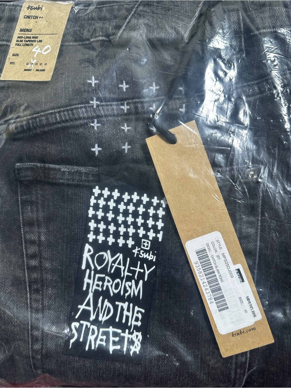 Ksubi Men's Chitch Blakk Rokk Jeans (Size40)